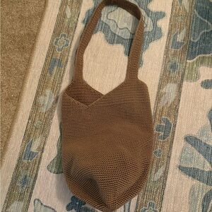 The Sak Tan Knit Handbag